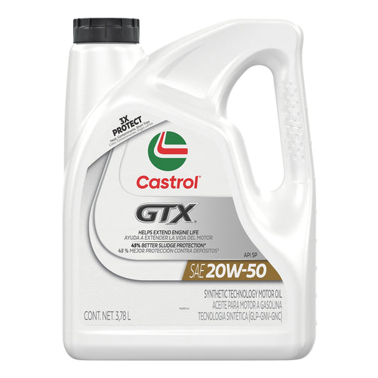 ACEITE PARA MOTOR CASTROL GTX 20W 50 4L